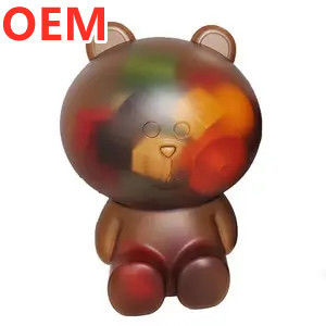 تخصيص OEM تصميم كرتون بوبكورن دلو البلاستيك 3d كرتون بوبكورن دلو