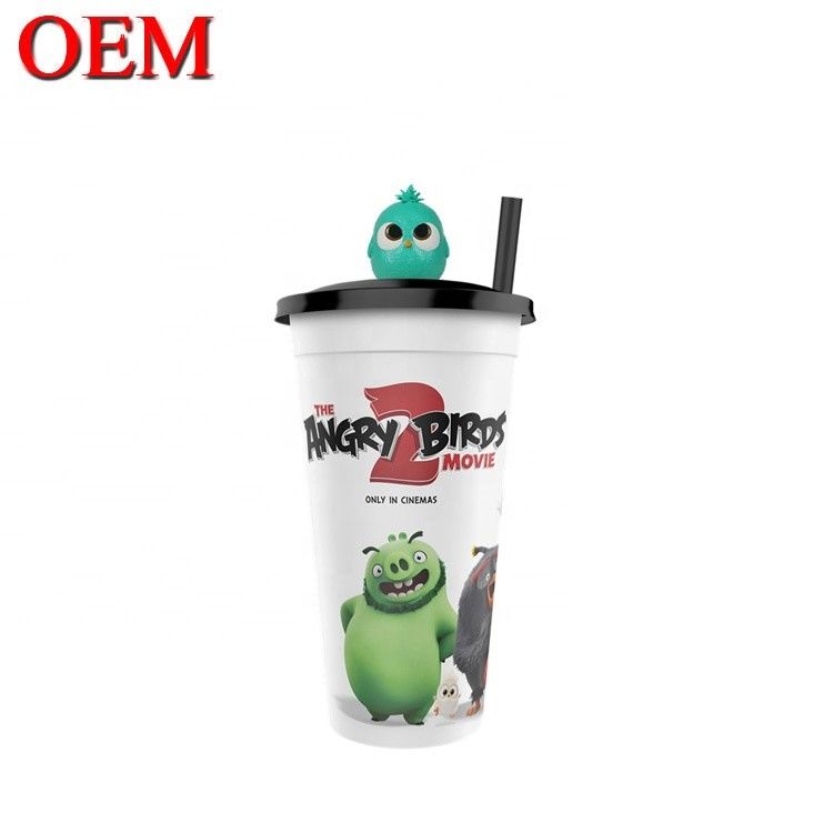 شخصية التمثال البلاستيكي OEM كوب Topper الأرقام خلق عيد الميلاد الشكل كوب الديكور