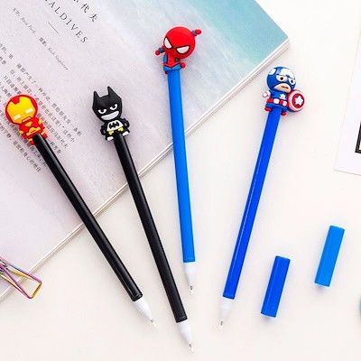 شخصية باردة 3D الرسوم المتحركة شخصية لعبة قلم كرة رأس Toppers الأطفال قلم كرة لعبة