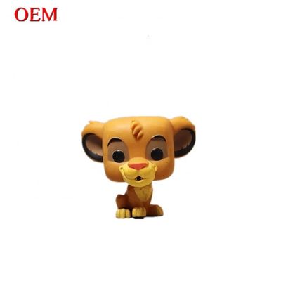 كرتون 3D Pop Lion Statue متحركة لعبة نموذج حيوان بلاستيكي