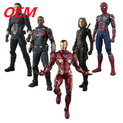 صناعة OEM حسب الطلب شخصية Spiderman Action Figures لعبة مخصصة فيلم نموذج شخصية PVC