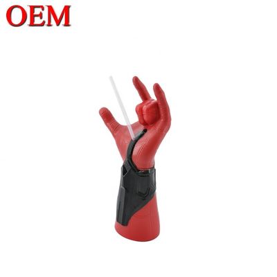 علبة نموذج Spider-Man 3D مخصصة OEM شكل الشخصية كأس قش مصنوع من مصنع كأس ABS 50oz
