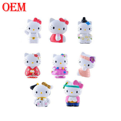 مصنع ألعاب مخصصة OEM Kitty Cat Keychain Melody Keychain كرتون 3D كرتون Keychain