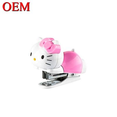 بلاستيك مخصصة قطة حلوه الحيوانية الحجم المكتب Stapler / المدرسة Stapler للطلاب